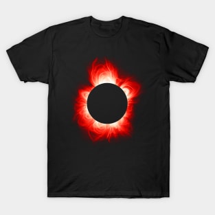 Sun corona fire eclipse T-Shirt